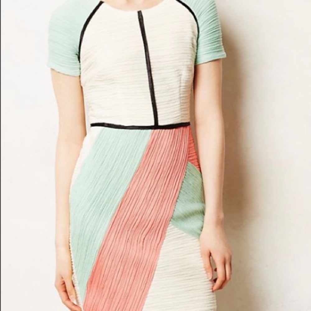 Anthropologie Maeve Danita Color-block Dress sz10